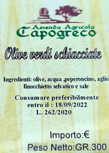 Laden Sie das Bild in den Galerie-Viewer, Olive verdi schiacciate alla calabrese GP1 - Sapuri Calabrisi
