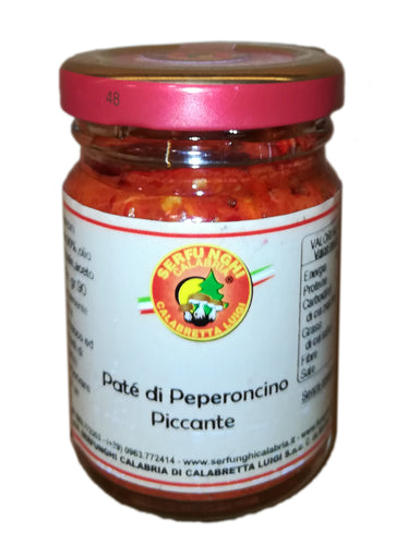 Patè di peperoncino calabrese piccante - Sapuri Calabrisi